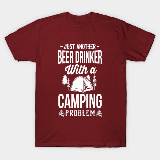 BEER DRINKER CAMPING T-Shirt by davidkam